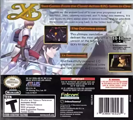 Image n° 2 - boxback : Legacy of Ys - Books I & II